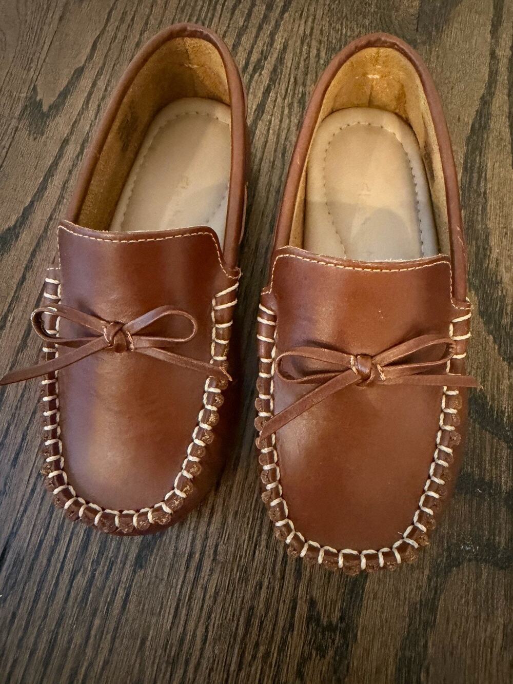 Elephantito Loafers, Natural Tan Little Kids Sz 10c